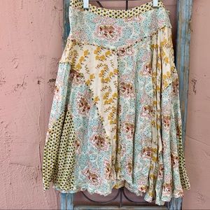 Lux Urban Outfitters Multi Floral Patterned Skirt